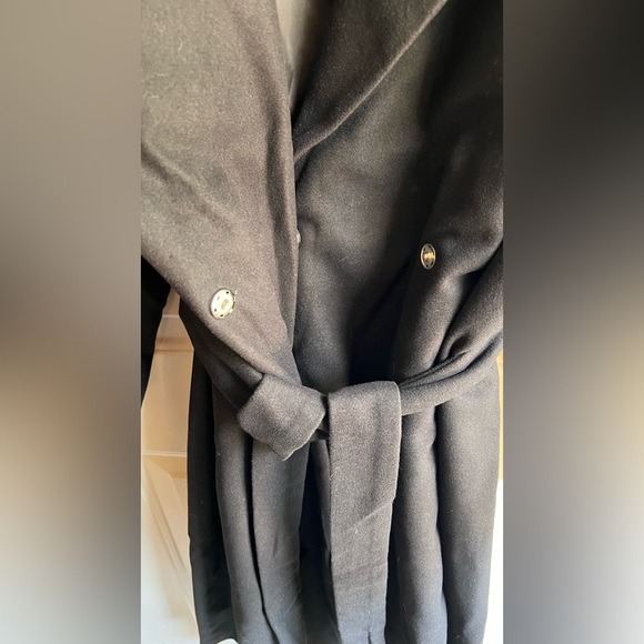 NWT black trench, coat with snaps and tie size 2X great for spring time - Picture 2 of 6